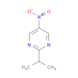 Pyrimidine, 2-(1-methylethyl)-5-nitro-