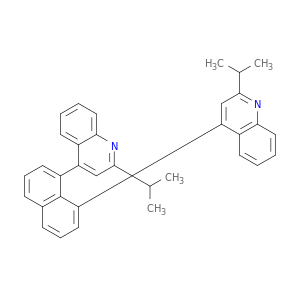 Quinoline, 4,4'-(1,8-naphthalenediyl)bis[2-(1-methylethyl)-