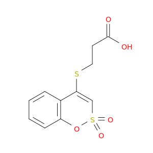 Propanoic acid, 3-[(2,2-dioxido-1,2-benzoxathiin-4-yl)thio]-