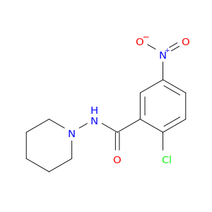Benzamide, 2-chloro-5-nitro-N-1-piperidinyl-