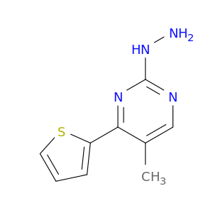 2-Hydrazinyl-5-methyl-4-(thiophen-2-yl)pyrimidine