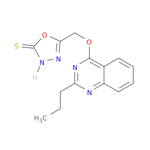 1,3,4-Oxadiazole-2(3H)-thione, 5-[[(2-propyl-4-quinazolinyl)oxy]methyl]-