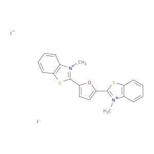Benzothiazolium, 2,2'-(2,5-furandiyl)bis[3-methyl-, diiodide