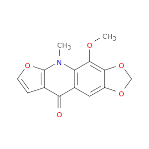 4-methoxy-5-methyl-1,3-dioxolo(4,5-g)furo(2,3-b)quinolin-9(5h)-one