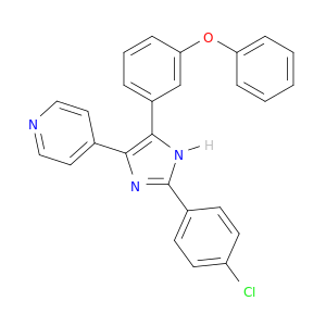 Pyridine, 4-[2-(4-chlorophenyl)-5-(3-phenoxyphenyl)-1H-imidazol-4-yl]-