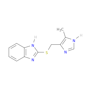 1H-Benzimidazole, 2-[[(5-methyl-1H-imidazol-4-yl)methyl]thio]-