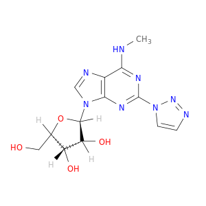 Adenosine, N-methyl-2-(1H-1,2,3-triazol-1-yl)-