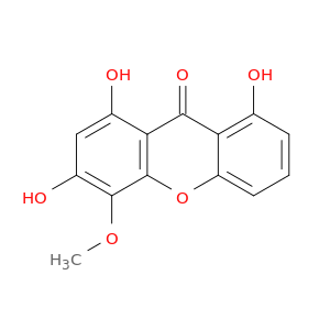 9H-Xanthen-9-one, 1,3,8-trihydroxy-4-methoxy-
