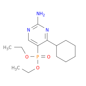 Phosphonic acid, (2-amino-4-cyclohexyl-5-pyrimidinyl)-, diethyl ester