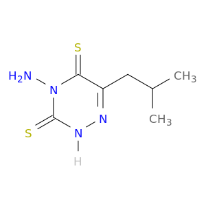 1,2,4-Triazine-3,5(2H,4H)-dithione, 4-amino-6-(2-methylpropyl)-