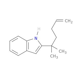 1H-Indole, 2-(1,1-dimethyl-4-pentenyl)-
