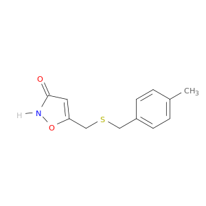 3(2H)-Isoxazolone, 5-[[[(4-methylphenyl)methyl]thio]methyl]-