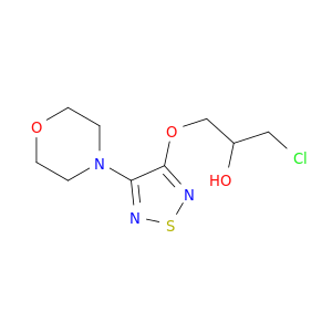 2-Propanol, 1-chloro-3-[[4-(4-morpholinyl)-1,2,5-thiadiazol-3-yl]oxy]-