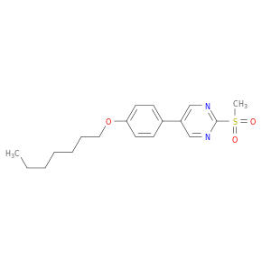Pyrimidine, 5-[4-(heptyloxy)phenyl]-2-(methylsulfonyl)-