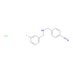 4-({[(3-Fluorophenyl)methyl]amino}methyl)benzonitrile Hydrochloride