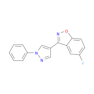 1,2-Benzisoxazole, 5-fluoro-3-(1-phenyl-1H-pyrazol-4-yl)-