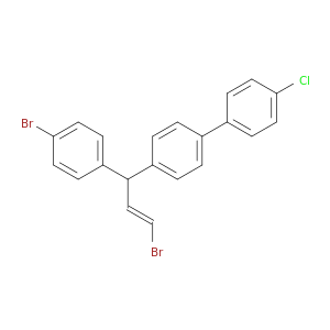 1,1'-双苯基,4-[3-溴-1-(4-溴苯基)-1-丙烯基]-4'-氯-(E)-