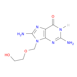 9-((2-HYDROXYETHOXY)METHYL)-8-AMINOGUANINE