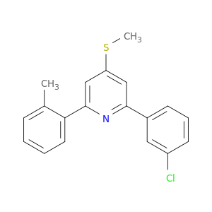 Pyridine,2-(3-chlorophenyl)-6-(2-methylphenyl)-4-(methylthio)-