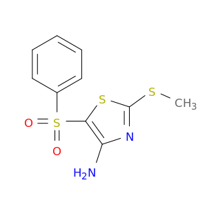 4-Thiazolamine,2-(methylthio)-5-(phenylsulfonyl)-