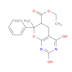 ETHYL 2,4-DIHYDROXY-7-METHYL-7-PHENYL-6,7-DIHYDRO-5H-PYRANO[2,3-D]PYRIMIDINE-6-CARBOXYLATE