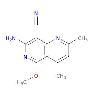 1,6-Naphthyridine-8-carbonitrile, 7-amino-5-methoxy-2,4-dimethyl-