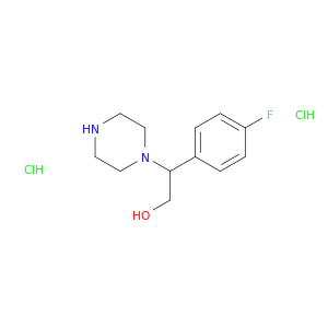 2-(4-fluorophenyl)-2-(piperazin-1-yl)ethan-1-ol dihydrochloride