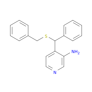 3-Pyridinamine, 4-[phenyl[(phenylmethyl)thio]methyl]-