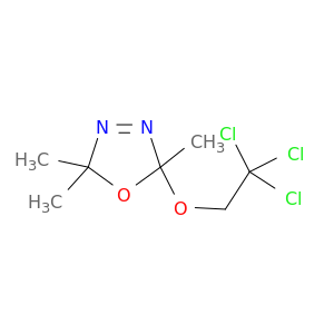 1,3,4-Oxadiazole, 2,5-dihydro-2,2,5-trimethyl-5-(2,2,2-trichloroethoxy)-