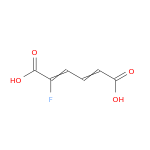 2,4-Hexadienedioicacid, 2-fluoro-