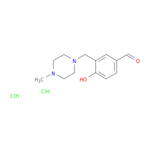 4-Hydroxy-3-[(4-methylpiperazin-1-yl)methyl]benzaldehyde Dihydrochloride