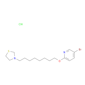 pyridine, 5-bromo-2-[[8-(3-thiazolidinyl)octyl]oxy]-, hydrochloride(1:1)