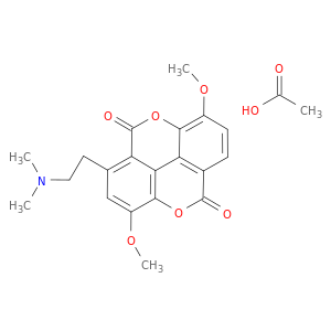 1-[2-(dimethylamino)ethyl]-3,8-dimethoxychromeno[5,4,3-cde]chromene-5,10-dione acetate(1:1)
