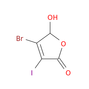 2(5H)-Furanone, 4-bromo-5-hydroxy-3-iodo-