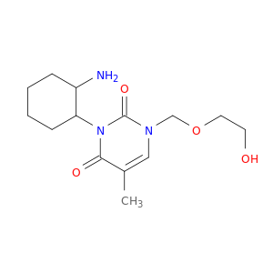 2,4(1H,3H)-Pyrimidinedione,6-(cyclohexylamino)-1-[(2-hydroxyethoxy)methyl]-5-methyl-