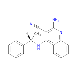 3-Quinolinecarbonitrile, 2-amino-4-[[(1S)-1-phenylethyl]amino]-
