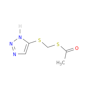 Ethanethioic acid, S-[(1H-1,2,3-triazol-4-ylthio)methyl] ester