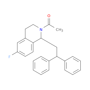 Isoquinoline, 2-acetyl-1-(2,2-diphenylethyl)-6-fluoro-1,2,3,4-tetrahydro-