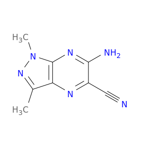 1H-Pyrazolo[3,4-b]pyrazine-5-carbonitrile,6-amino-1,3-dimethyl-