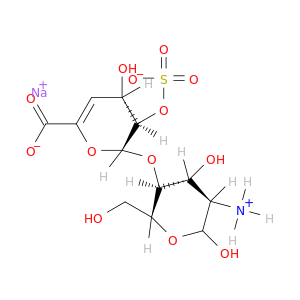 D-葡萄糖,2-氨基-2-脱氧-4-O-(4-脱氧-2-O-磺酰-α-L-三-Hex-4-苯甲酸盐糖基)-,二钠盐
