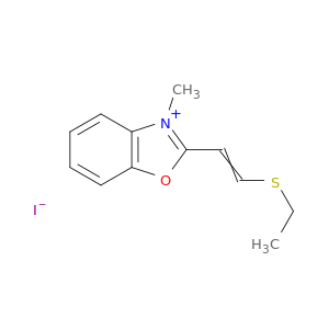 Benzoxazolium, 2-[2-(ethylthio)ethenyl]-3-methyl-, iodide
