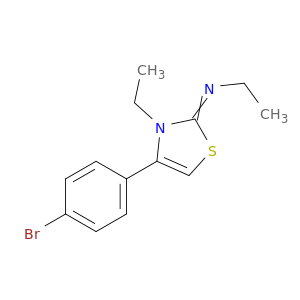 Ethanamine, N-[4-(4-bromophenyl)-3-ethyl-2(3H)-thiazolylidene]-