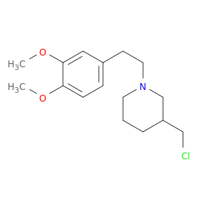 Piperidine, 3-(chloromethyl)-1-[2-(3,4-dimethoxyphenyl)ethyl]-