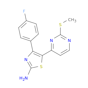 2-Thiazolamine, 4-(4-fluorophenyl)-5-[2-(methylthio)-4-pyrimidinyl]-