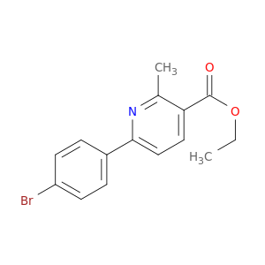 3-Pyridinecarboxylicacid, 6-(4-bromophenyl)-2-methyl-, ethyl ester