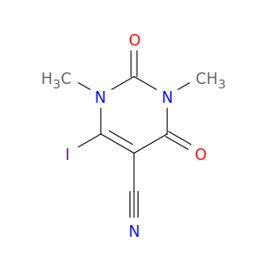6-Iodo-1,3-dimethyl-2,4-dioxo-1,2,3,4-tetrahydropyrimidine-5-carbonitrile