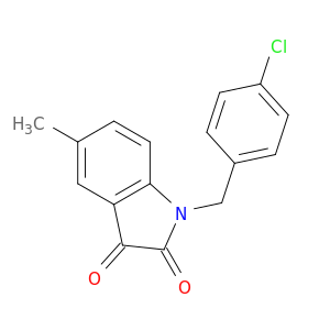 1H-Indole-2,3-dione, 1-[(4-chlorophenyl)methyl]-5-methyl-