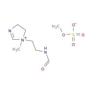 1H-Imidazolium, 1-[2-(formylamino)ethyl]-4,5-dihydro-1-methyl-, methylsulfate
