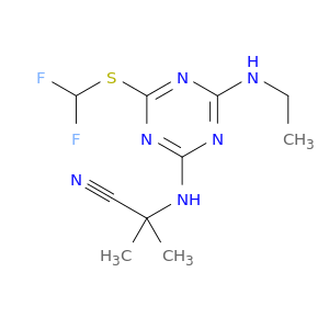 Propanenitrile,2-[[4-[(difluoromethyl)thio]-6-(ethylamino)-1,3,5-triazin-2-yl]amino]-2-methyl-