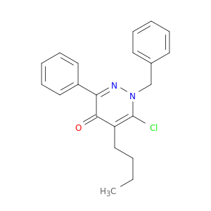 4(1H)-Pyridazinone, 5-butyl-6-chloro-3-phenyl-1-(phenylmethyl)-